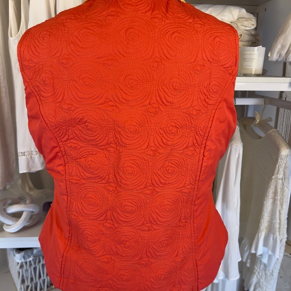 Coldwater Creek women's sz. large quilted vest beaded zip. fun whimsical #2187 - Picture 9 of 12